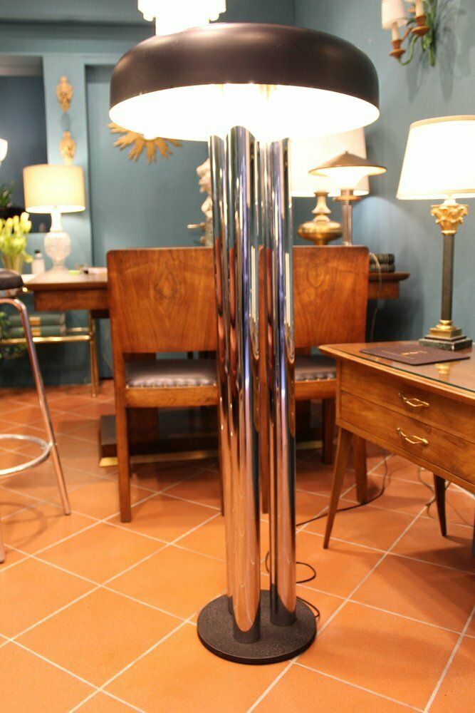 2187.0 Chromed Metal Floor By Gigi Radice For Radice, Italy, 1970s photo