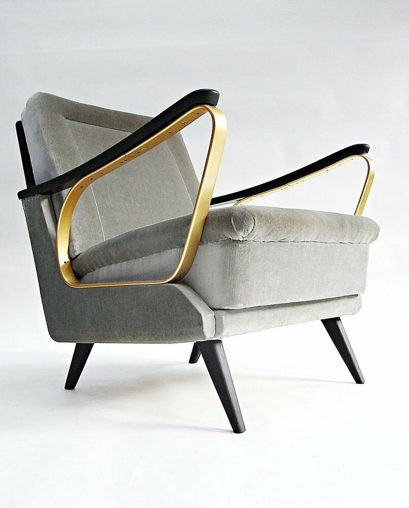 Carlo Armchair Made Of Velvet With Spring Cushions