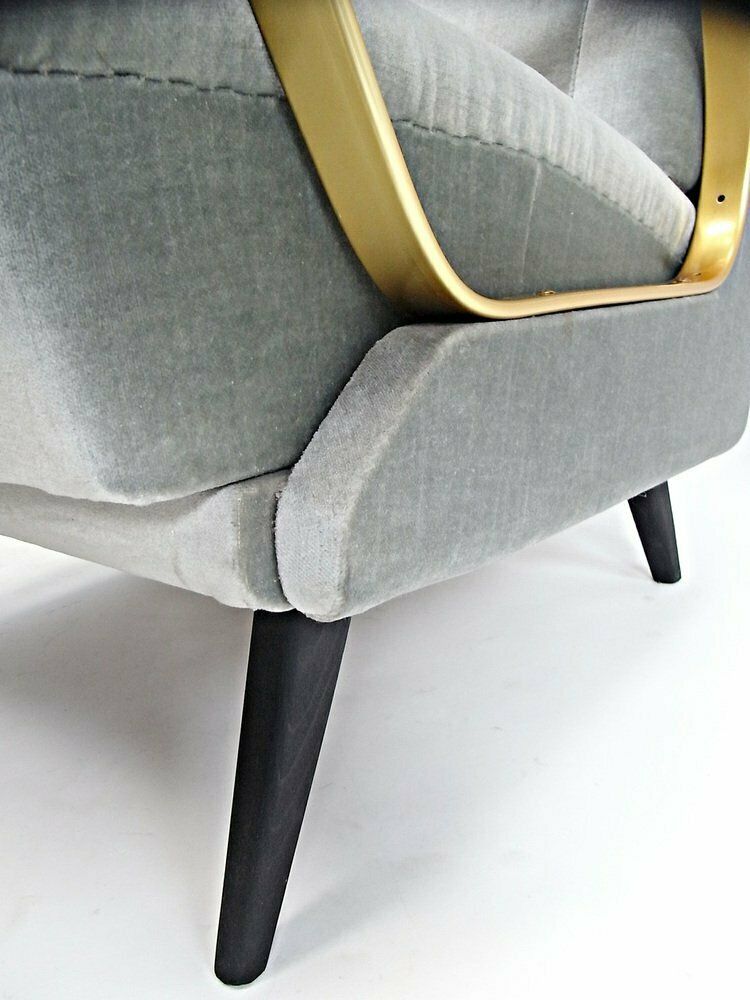 photo vinterior Carlo Armchair Made Of Velvet With Spring Cushions