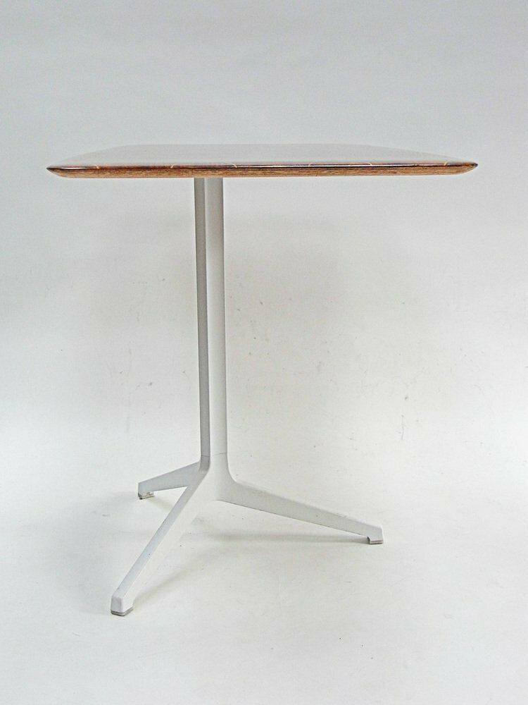 photo for sale Desk Made Of Mahogany Veneer With Maple Inlays & Aluminum Tripod Frame