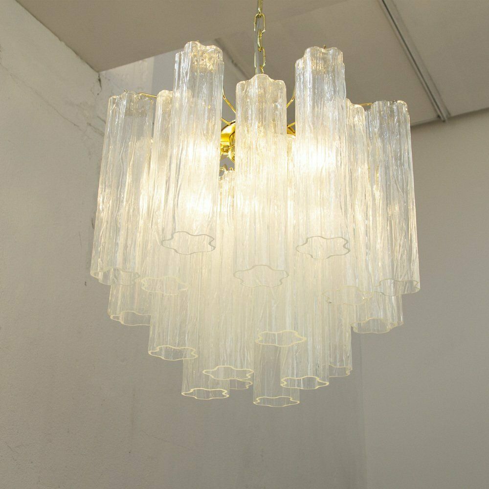Italian Murano Glass Murano Glass Suspension Lamp, 1990s photo vintage