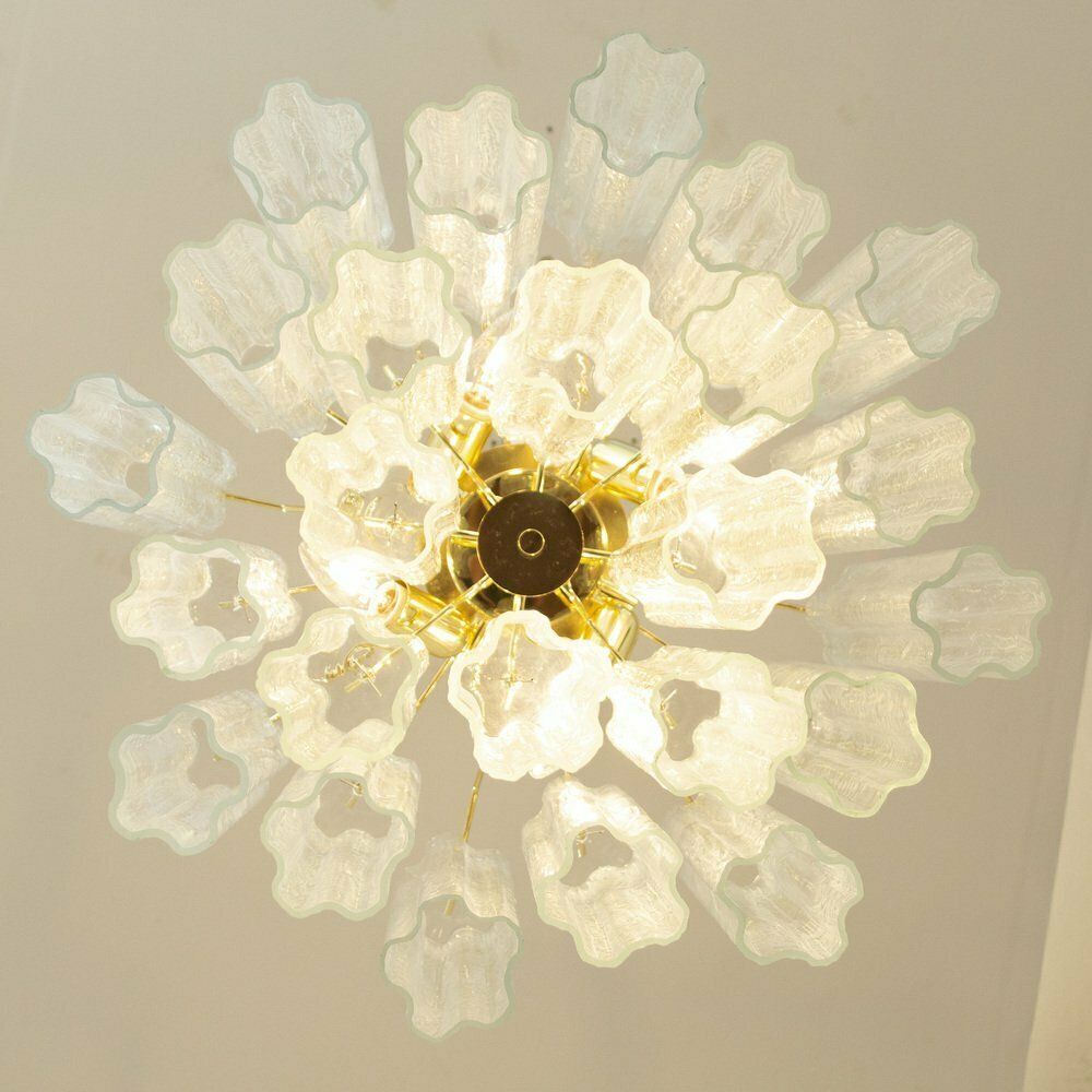 Lighting Italian Murano Glass Murano Glass Suspension Lamp, 1990s photo