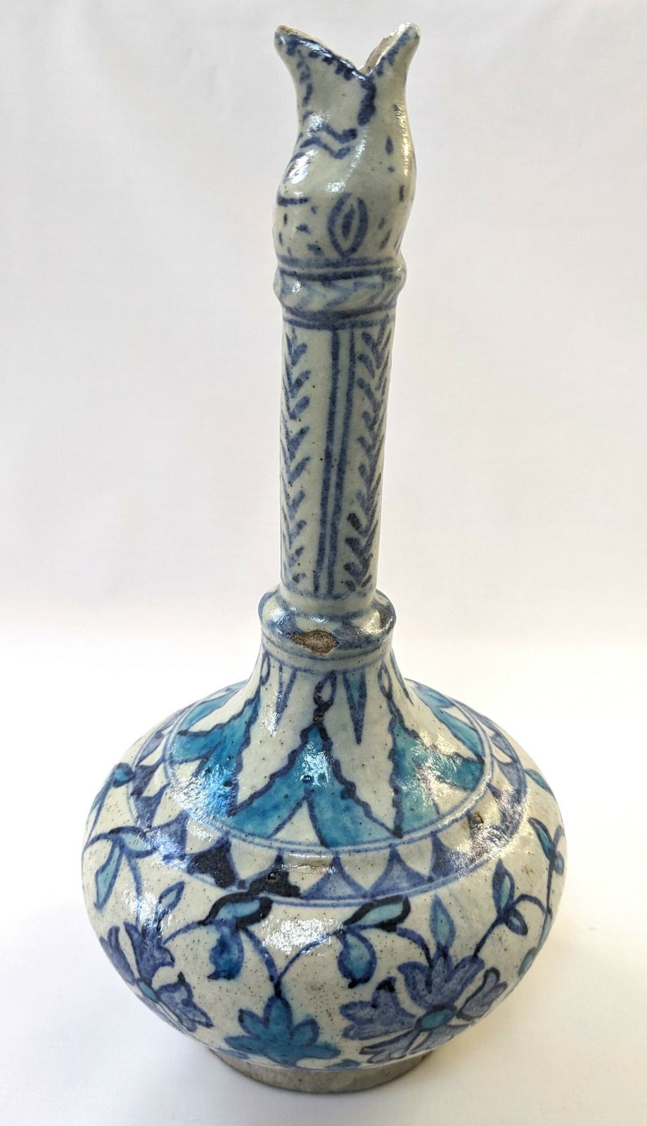Antique Islamic Indian Animal Face Spouted Surahi Vase photo Home Decor