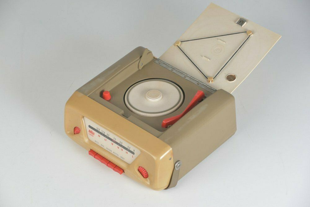 Braun Radio Phono Combination By Wilhelm Wagenfeld For Braun, 1955 photo for sale