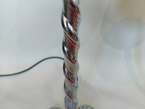 Pair Of Art Deco Chrome Twist Lamps photo 795.0