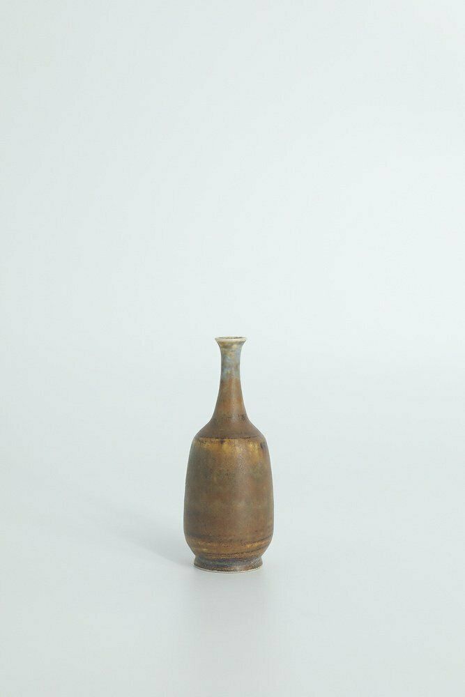 Small Mid Century Scandinavian Modern Collectible Brown Stoneware Vases By Gunnar Borg For Höganäs Ceramics, 1960s, Set Of 4 photo 445.0