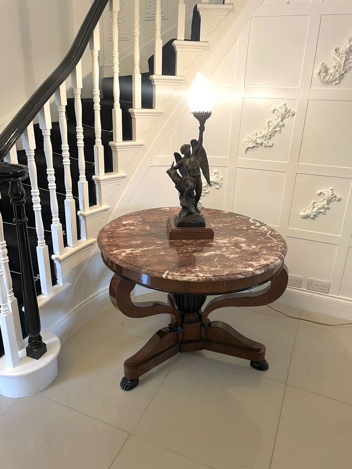 Outstanding Quality Antique French 19th Century Marble Top Centre Table photo 2995.0