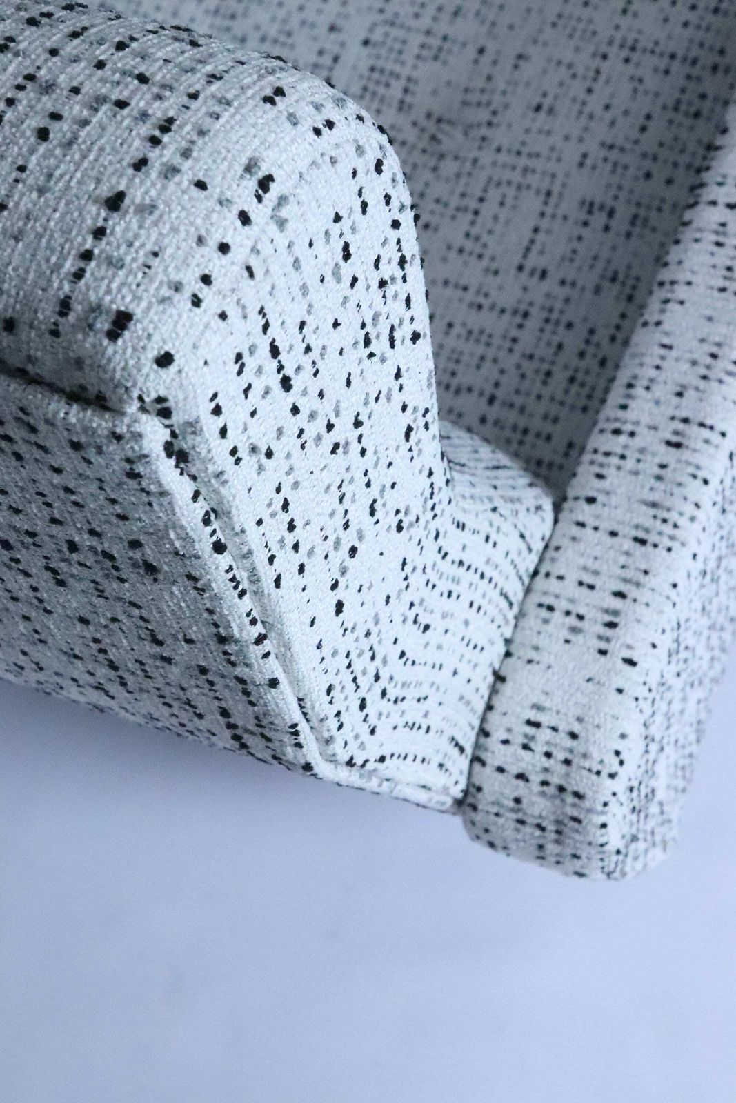 Vintage Armchair Swivel Black & White Bouclé  Metal Leg Design Chairs photo buy