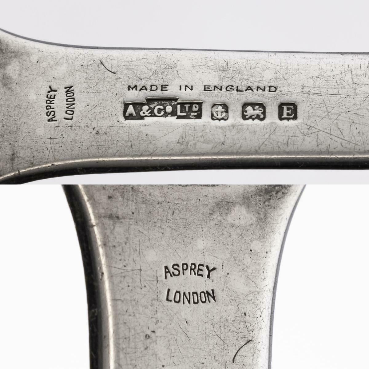 20th Century British Solid Silver Magnifying Glass & Ruler, Asprey, C.1929 photo vinterior