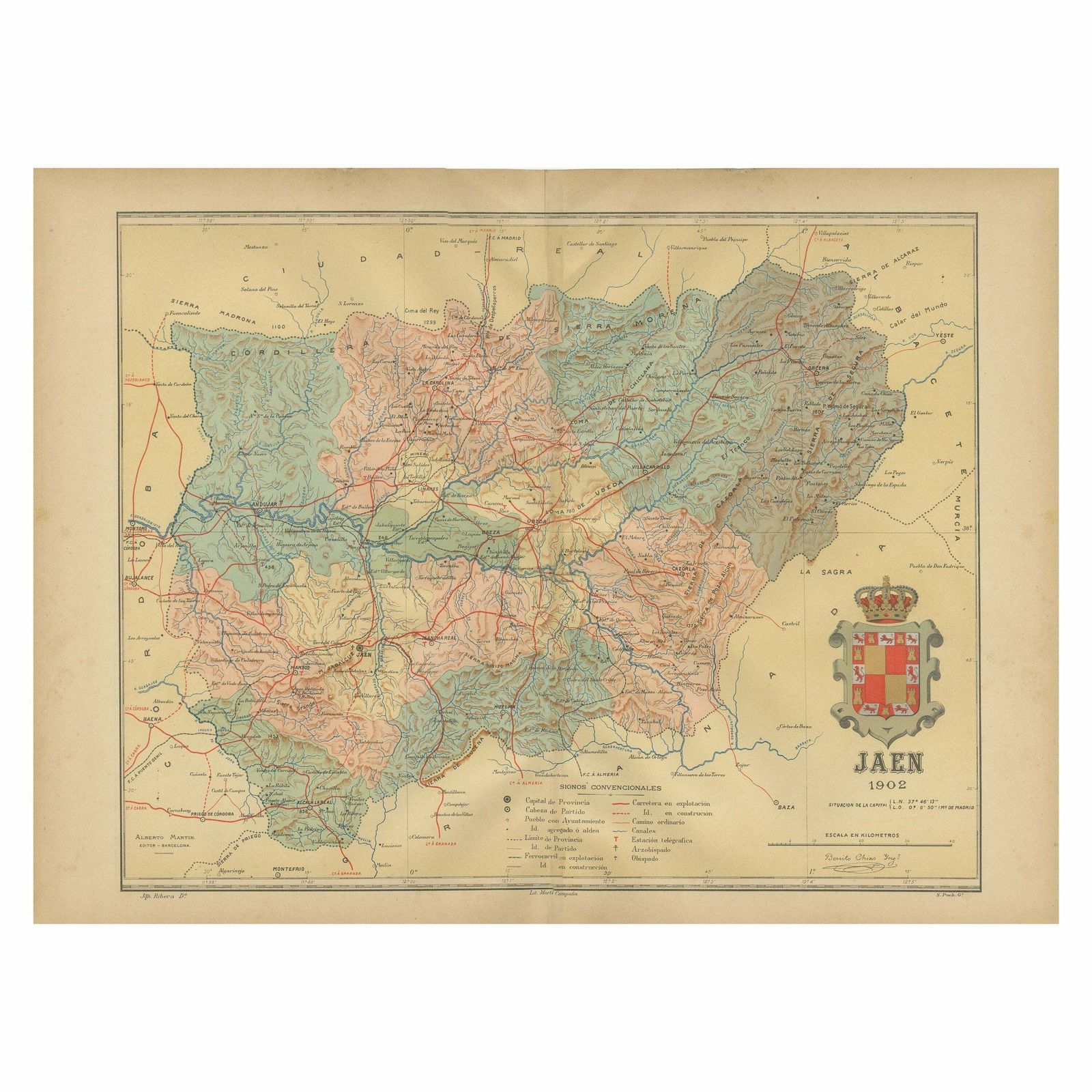 Jaén 1902: A Cartographic Depiction Of Andalusia's Olive Heartland