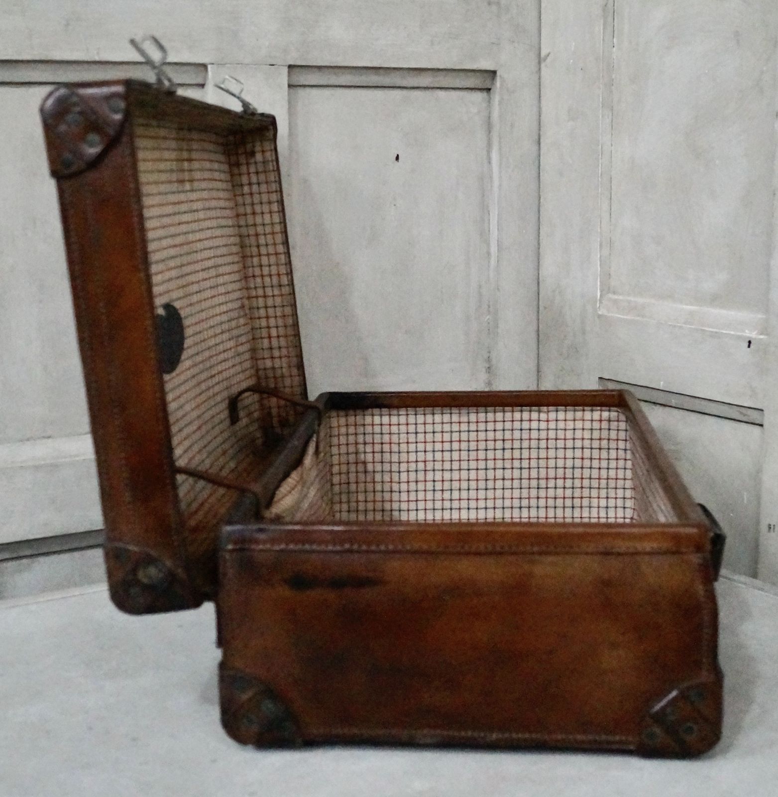 Edwardian George Perry & Co Leather Case photo vintage