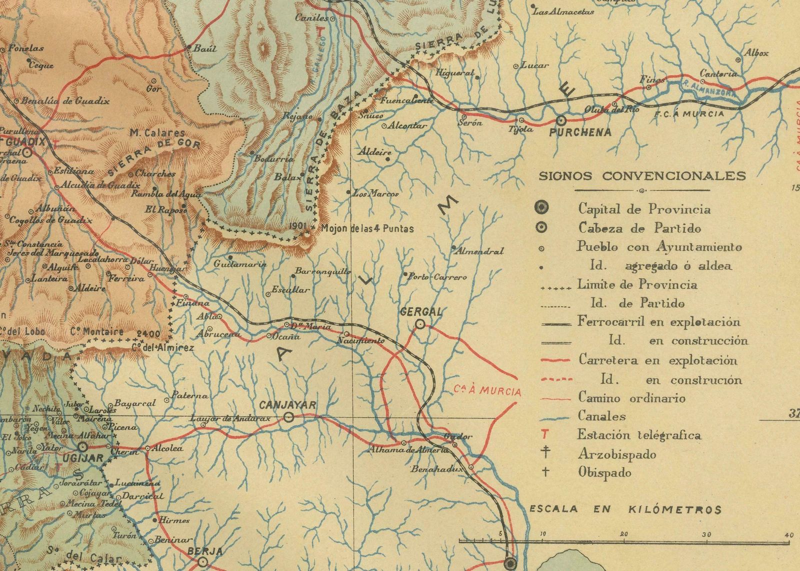 Granada 1902: A Cartographic Exploration Of Andalusia's Mountainous Province photo 424.0
