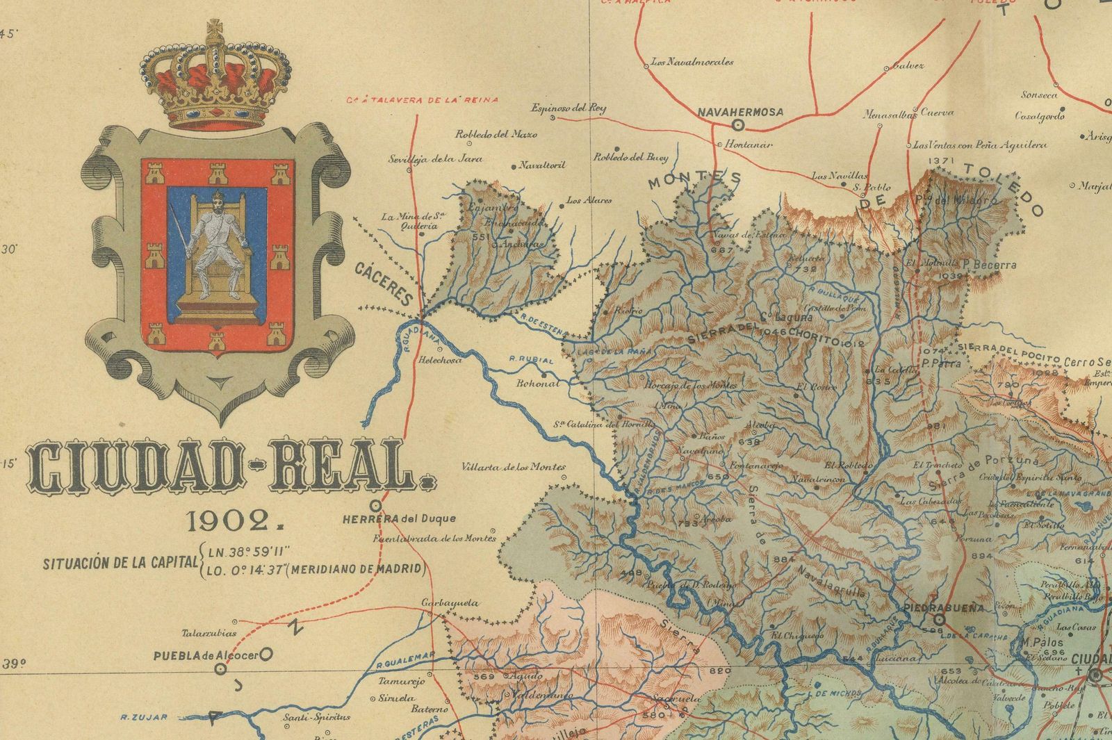 Ciudad Real 1902: A Detailed Cartographic Survey Of La Mancha In Spain photo Art