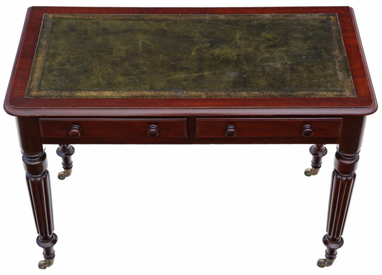 Antique Fine Quality 19th Century Edwards And Roberts Mahogany Writing Dressing Side Table Desk photo for sale