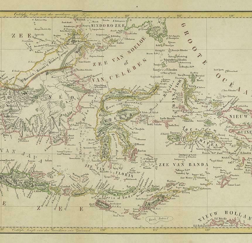 Antique Map Of The East Indies By Van Der Aa '1849' photo Art