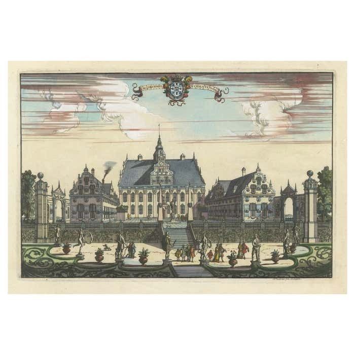 The Pastoral Elegance Of Ulriksdal Castle By Herman Padtbrugge, Ca.1685
