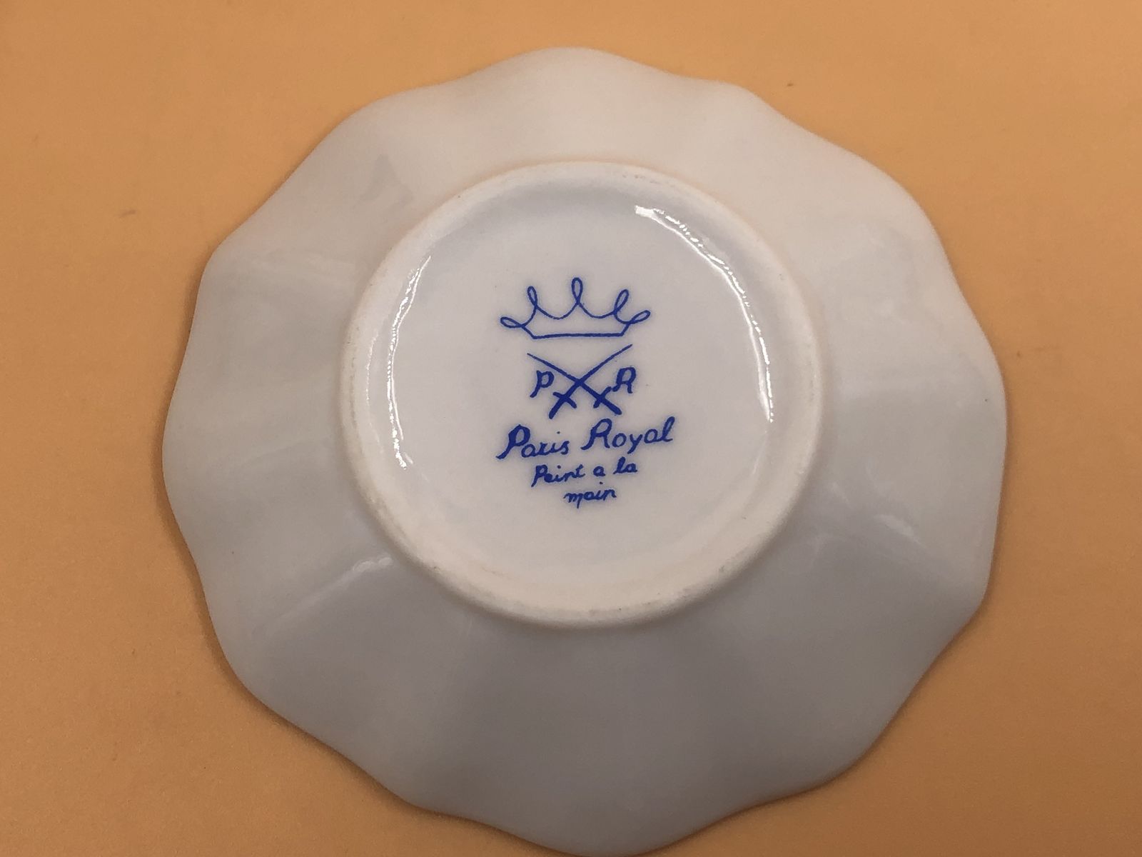Paris Royal Limoges Porcelain Butterfly Miniature Decorative Display Tea Cup And Saucer. photo Home Decor