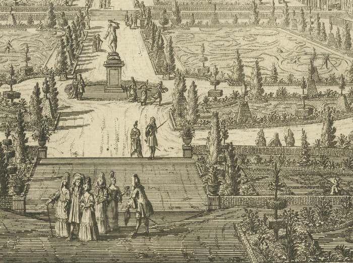 The Ekolsund Castle And Gardens In Sweden In Swidde's 1695 Engraving photo 525.0