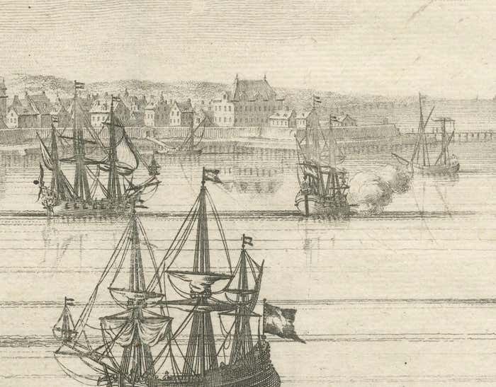 Maritime Majesty: The 17th Century Skyline Of Kalmar In Sweden, 1693 photo Art