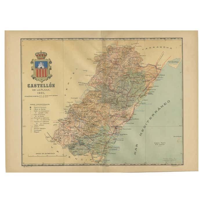 Castellon De La Plana 1901: A Cartographic Perspective Of The Valencian Coast