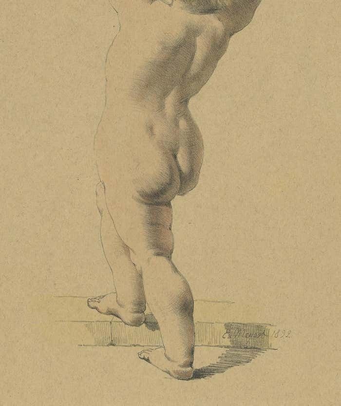 Antique Litho Of An Angel By Meyer, 1892 photo Art