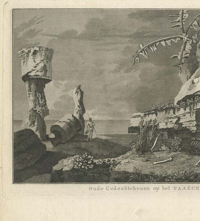 Antique Print Of Easter Island By Cook, 1803 photo for sale