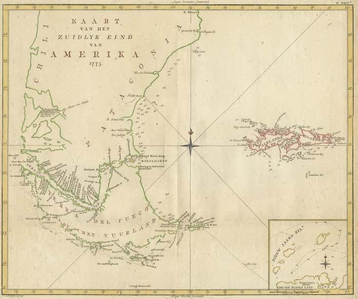 Antique Map Of South America By J. Cook, 1775 photo furniture