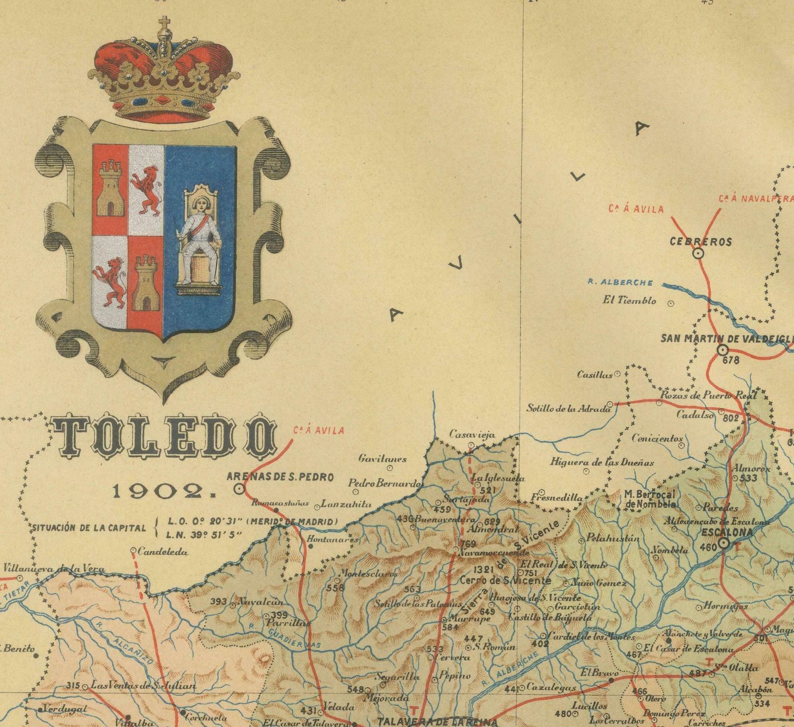 Toledo 1902: A Historical Cartographic Study Of This Spanish Province photo Art