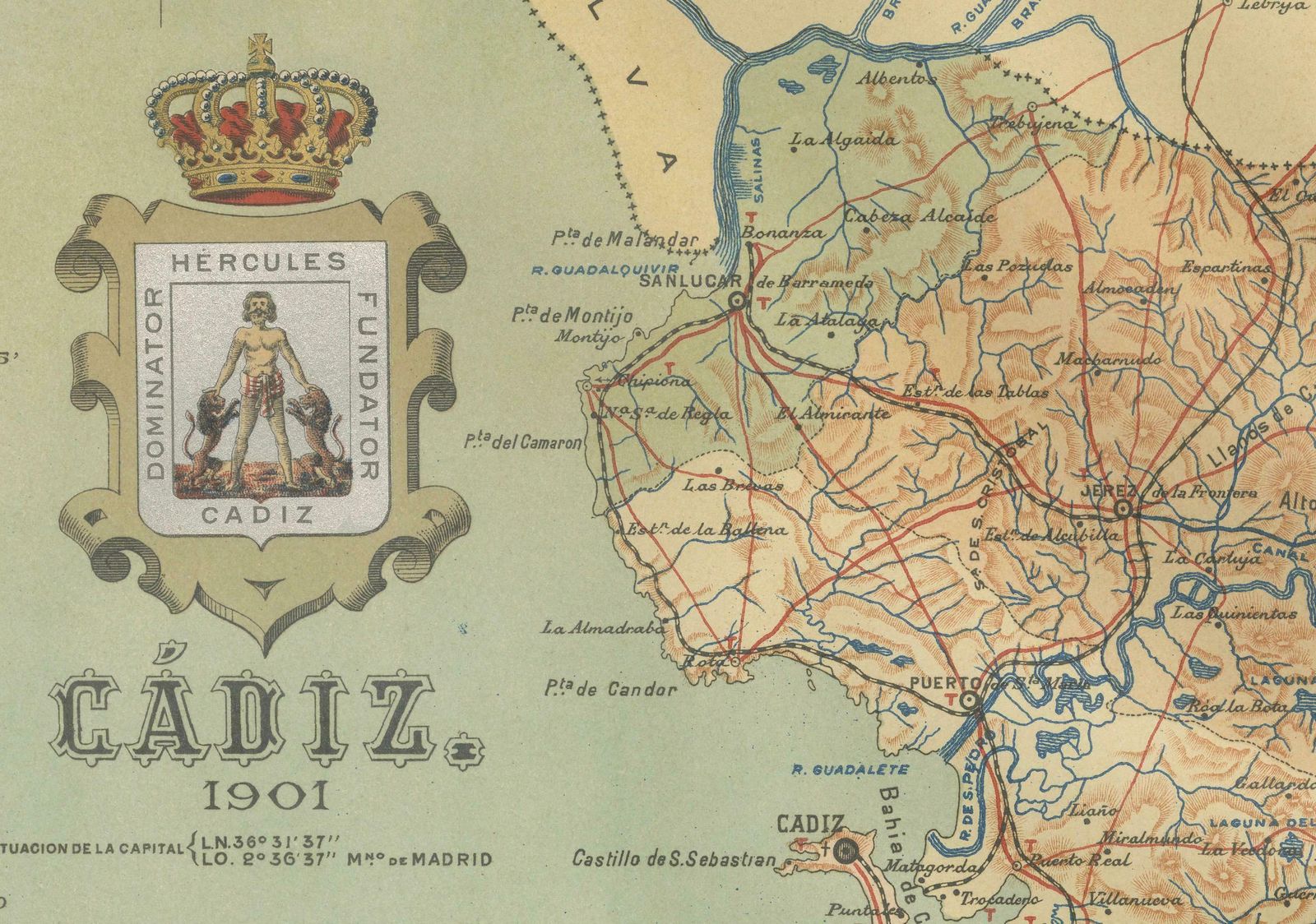 Cádiz 1901: Nautical Crossroads Of The Atlantic And Mediterranean photo Art
