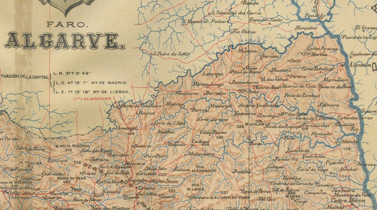 Algarve: A Tapestry Of Sea And Sunlight In An Antique Map, 1903 photo furniture