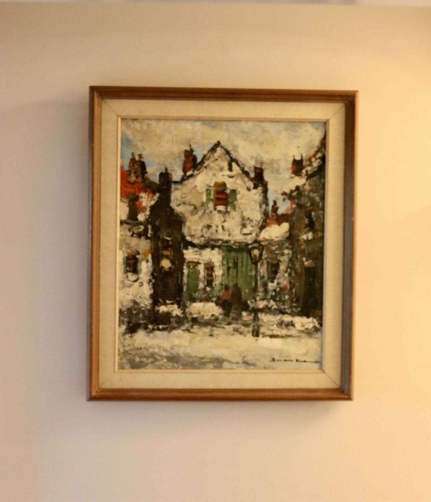Swedish Modernist Oil Painting By Susan Kramer photo furniture
