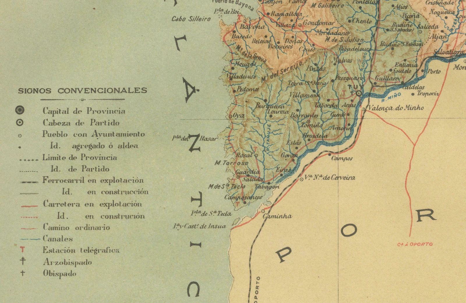 Cartographic Survey Of Pontevedra, 1902: Crossroads Of Galicia" photo furniture