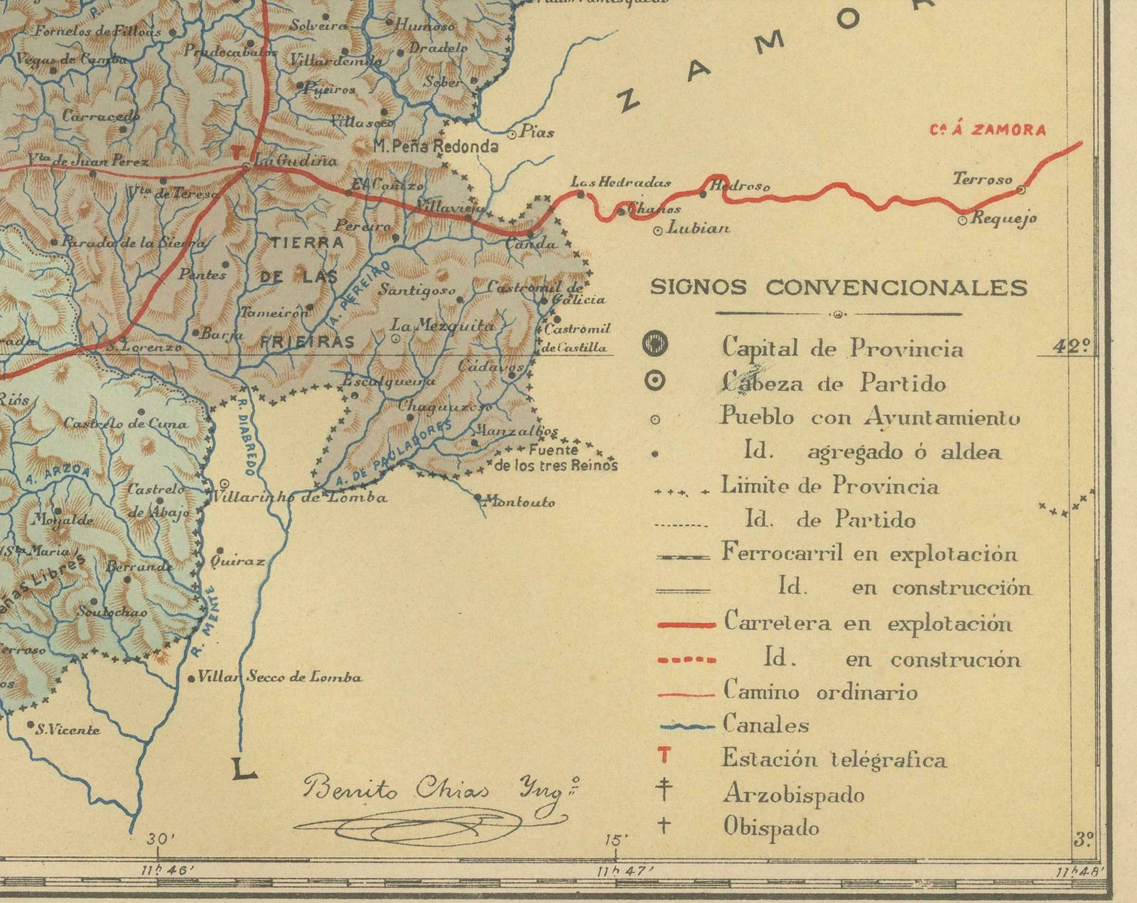 Orense In Depth: A 1902 Topographical Map Of Galicia's Mountainous Province photo furniture