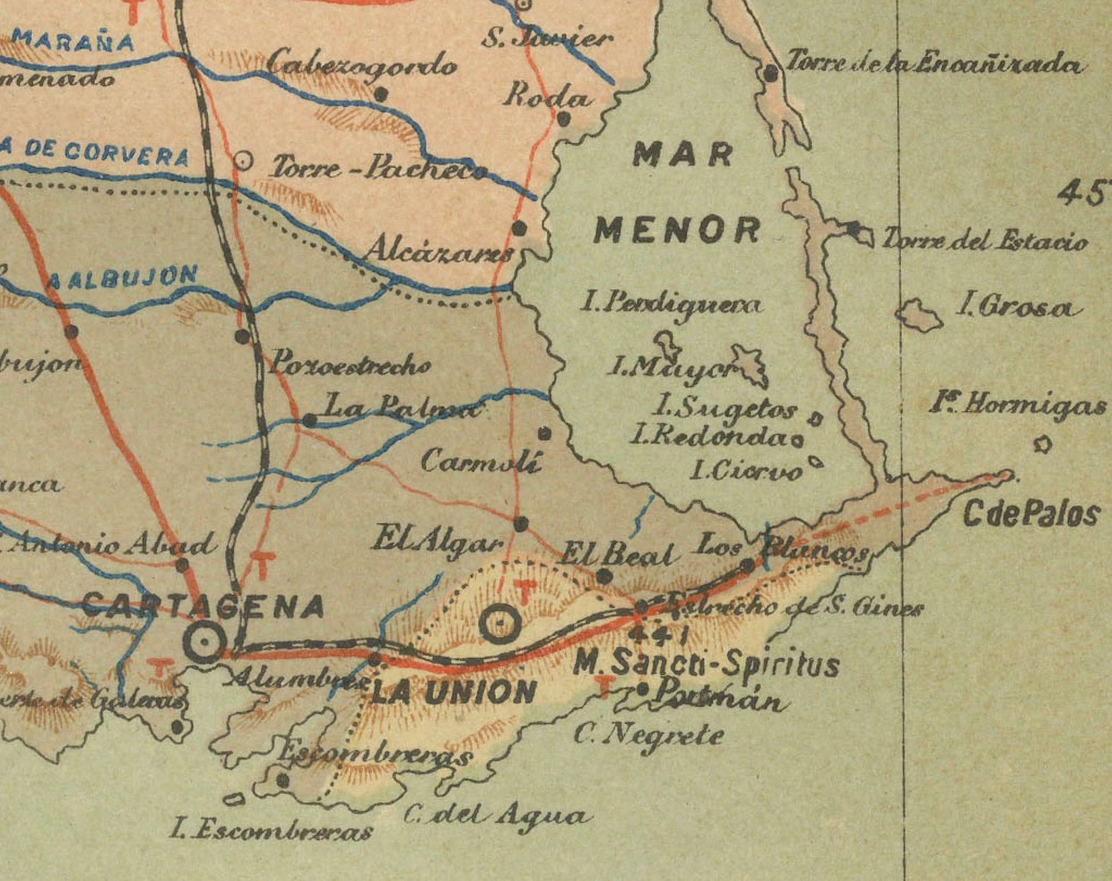 1902 Murcia: A Cartographic Snapshot Of Spain's Southeastern Province photo furniture