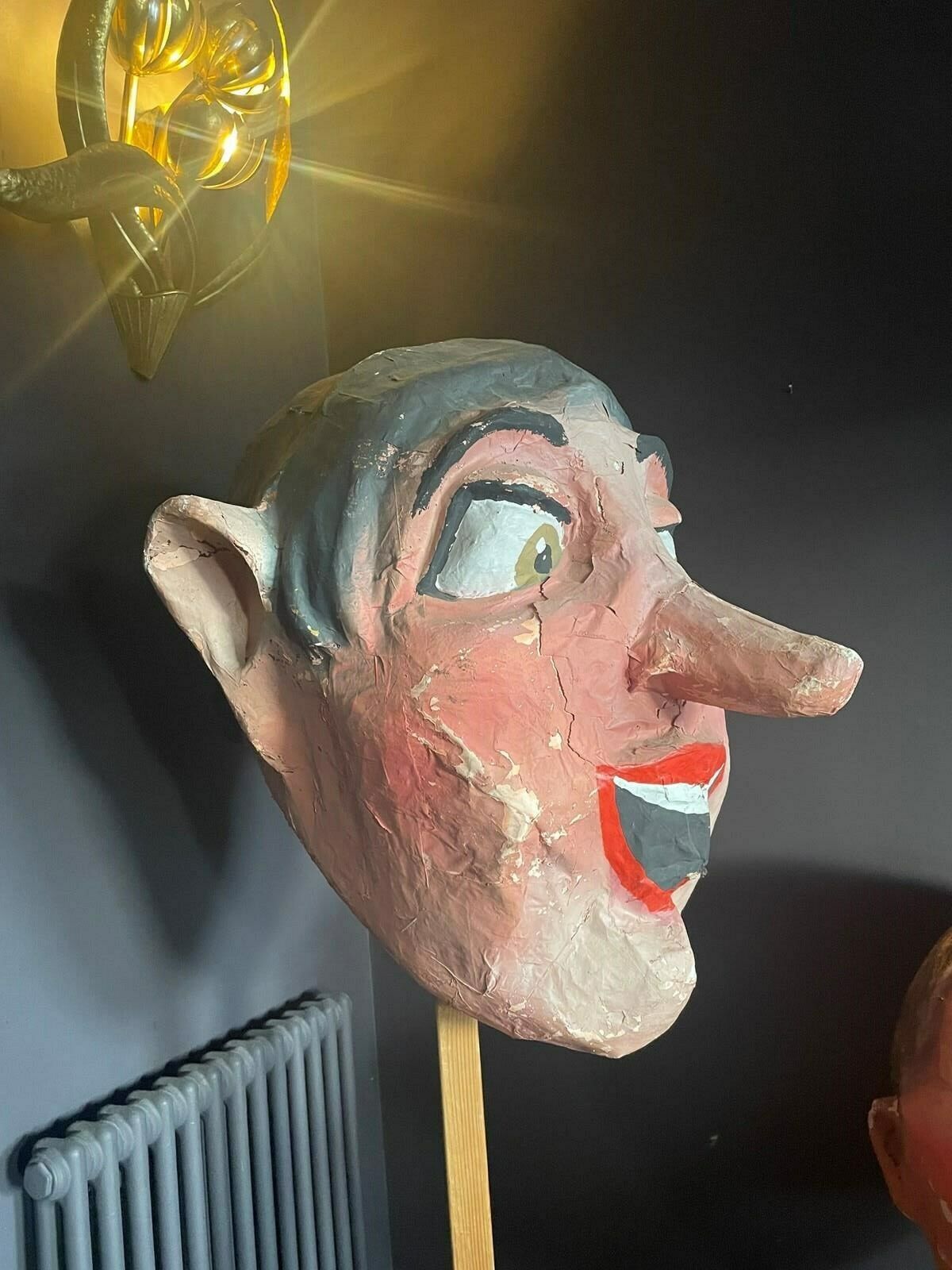 1 Of 2 Rare 1950s Belgian Papier Mache Fairground Heads