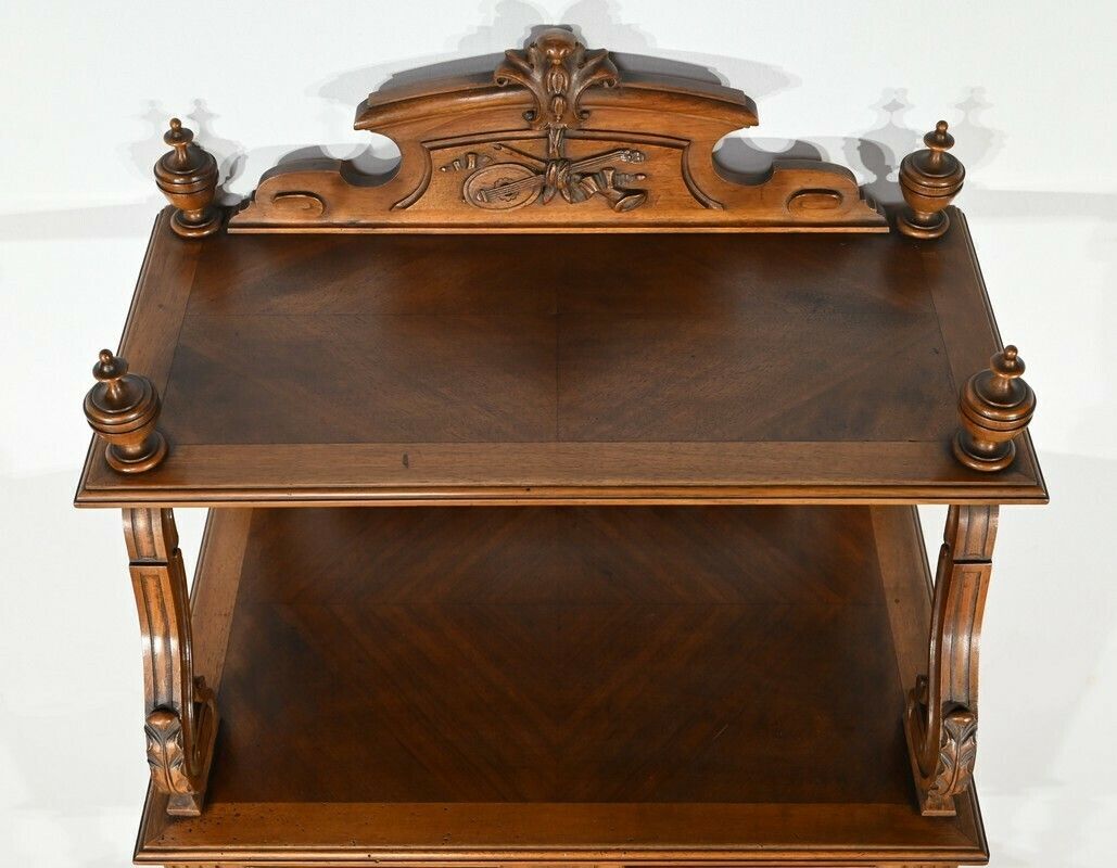 Rare Walnut Music Cabinet – 1920 photo vinterior