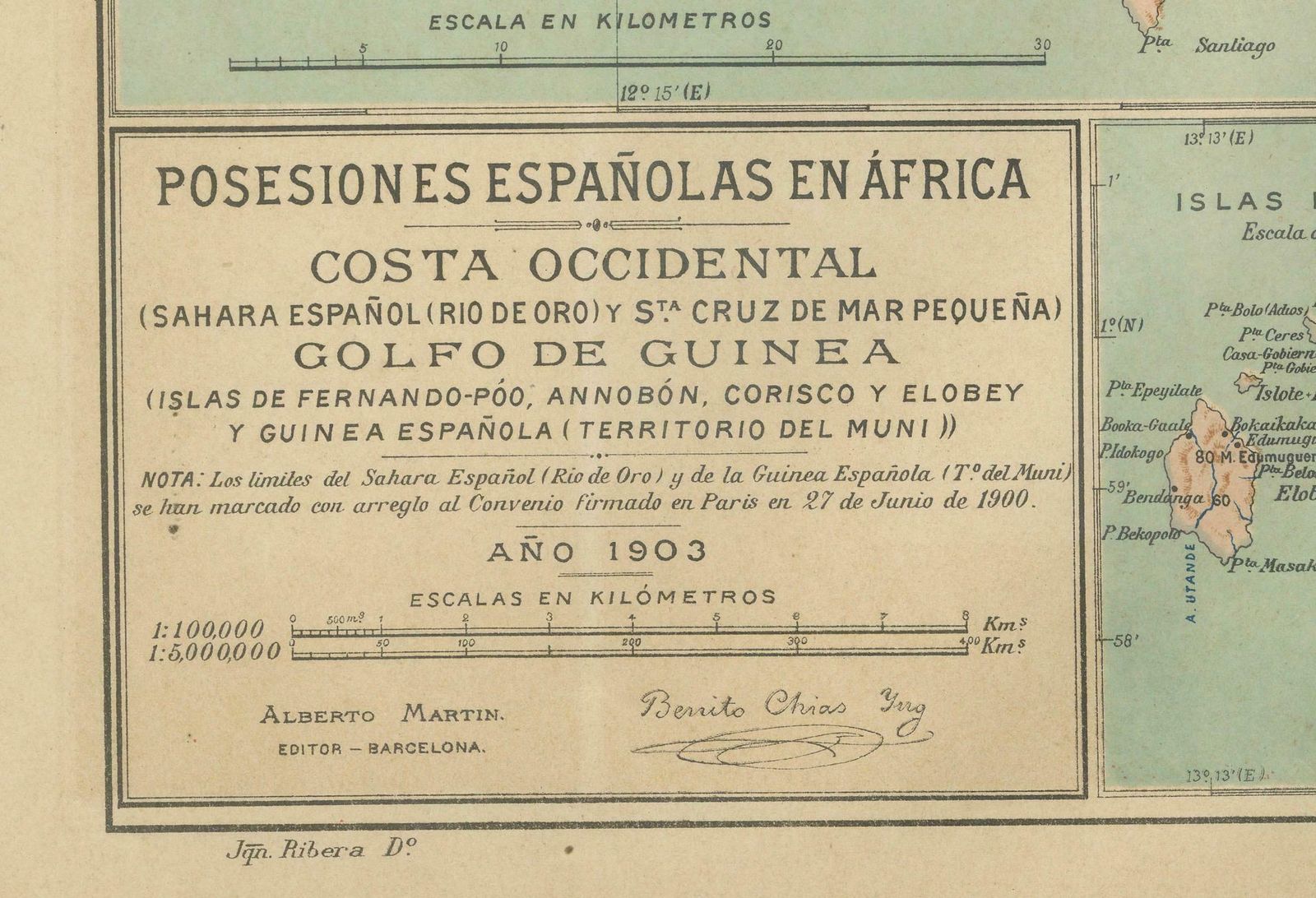 Echoes Of Empire: Spanish Territories In West Africa, 1903 photo for sale