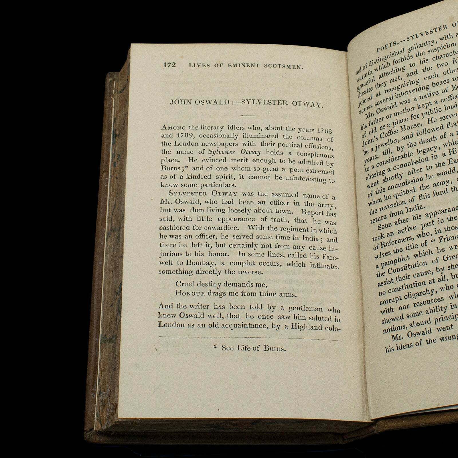 2 Antique Books, The Lives Of Scottish Poets, English, Biographical, Regency photo buy