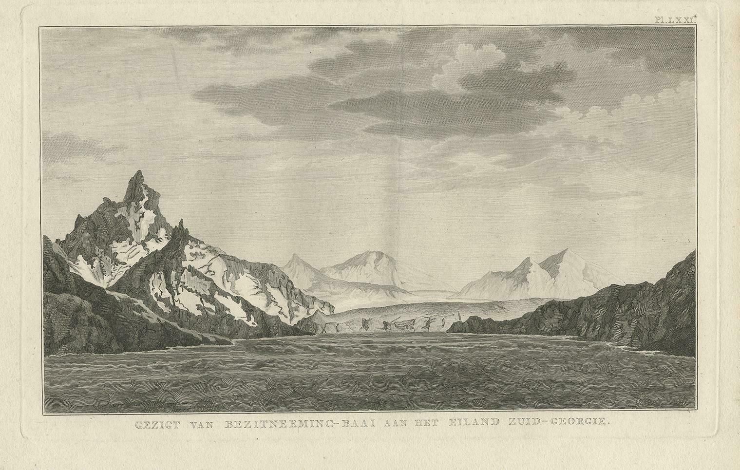 Antique Print Of South Georgia By Cook, 1803 photo furniture