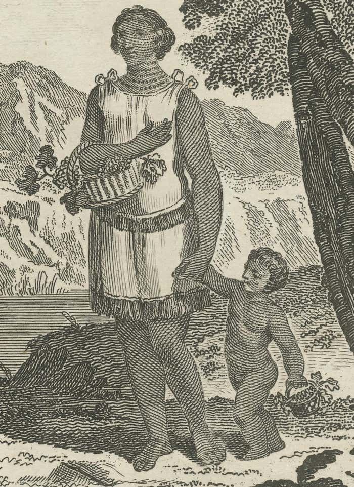 Engraved Representations Of North American Tribes Around The Mississippi, 1787 photo 622.0