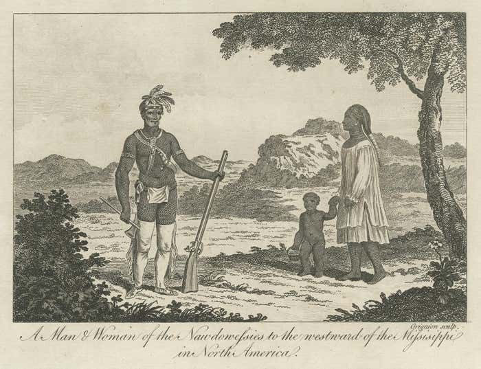 Engraved Representations Of North American Tribes Around The Mississippi, 1787 photo buy