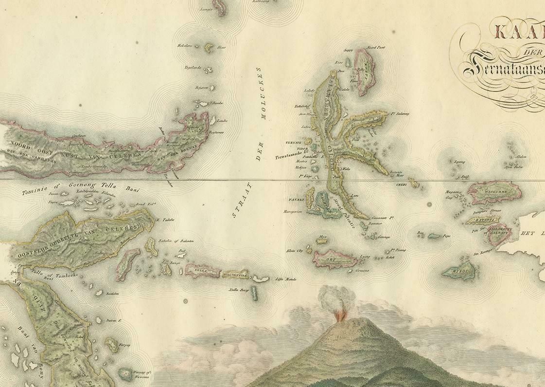 Antique Map Of The Ternate Islands By Van Den Bosch '1818' photo for sale