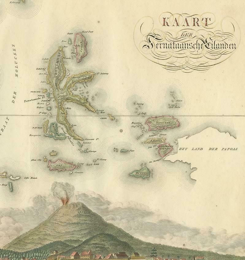Antique Map Of The Ternate Islands By Van Den Bosch '1818' photo Art