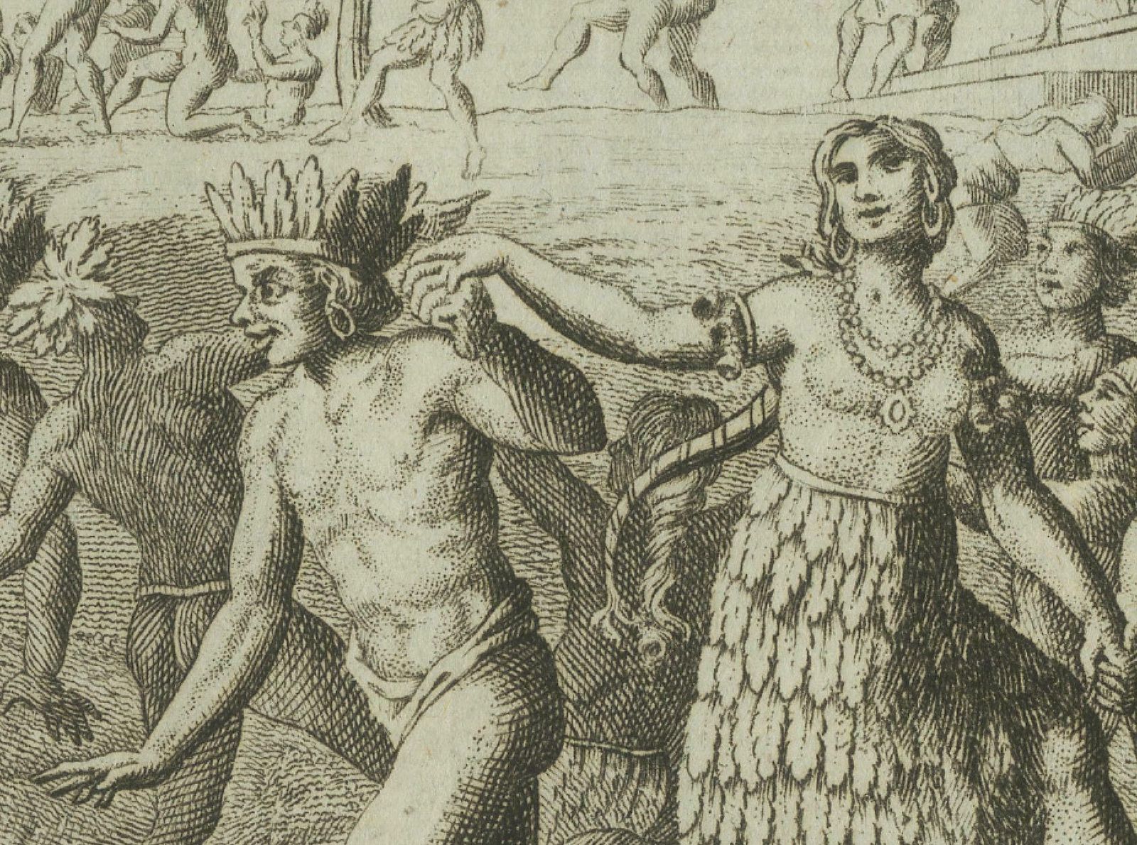 Old Engraving Of Mexican Festivities And Rituals In The Age Of Discovery, 1794 photo 197.0