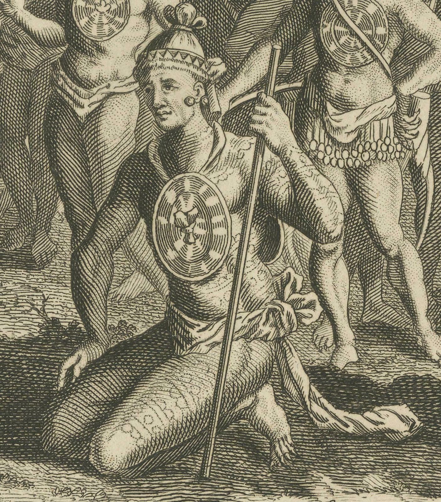 Pre Battle Rituals: The King Of Florida And His Magician, Ca.1780 photo 424.0