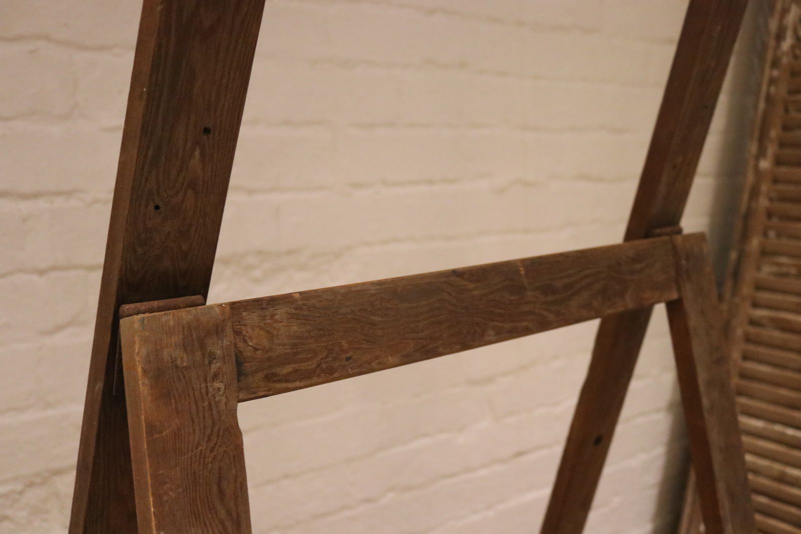 Huge Antique Painting Studio Easel / Rounded Top / Solid Wood photo Home Decor