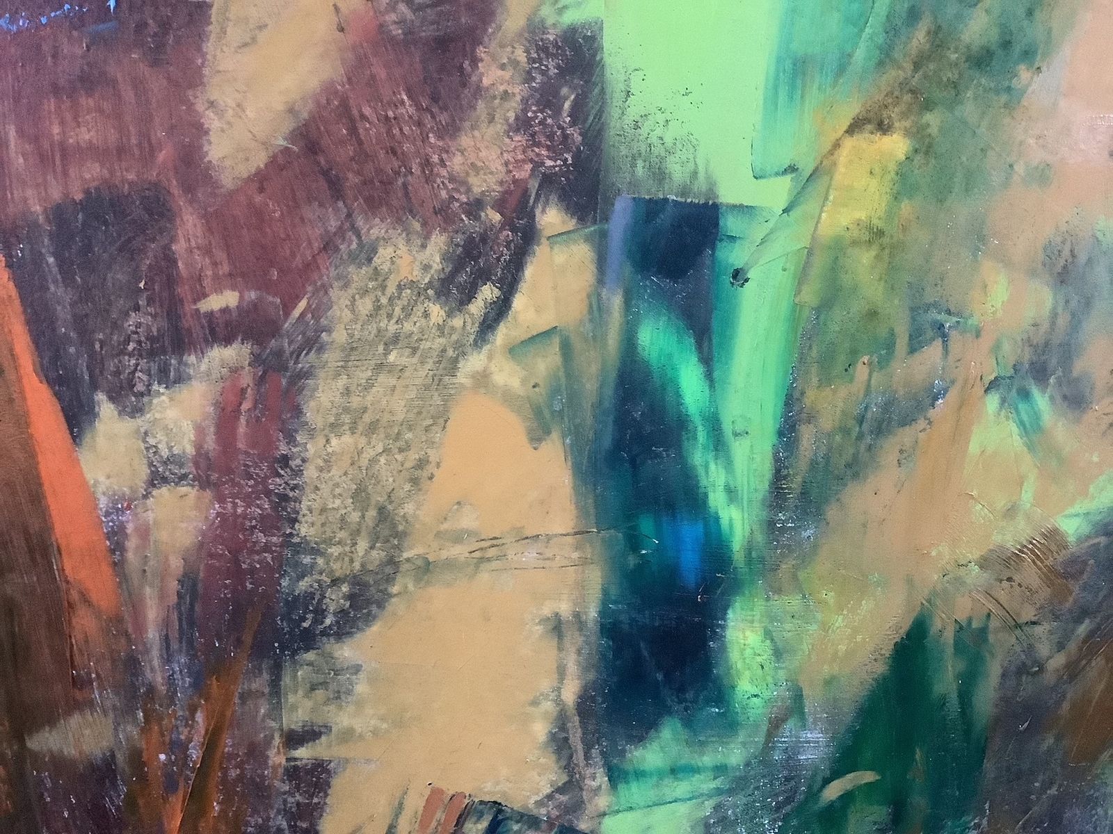 Natural Forces. Large Abstract Painting By Peter Rossiter photo furniture