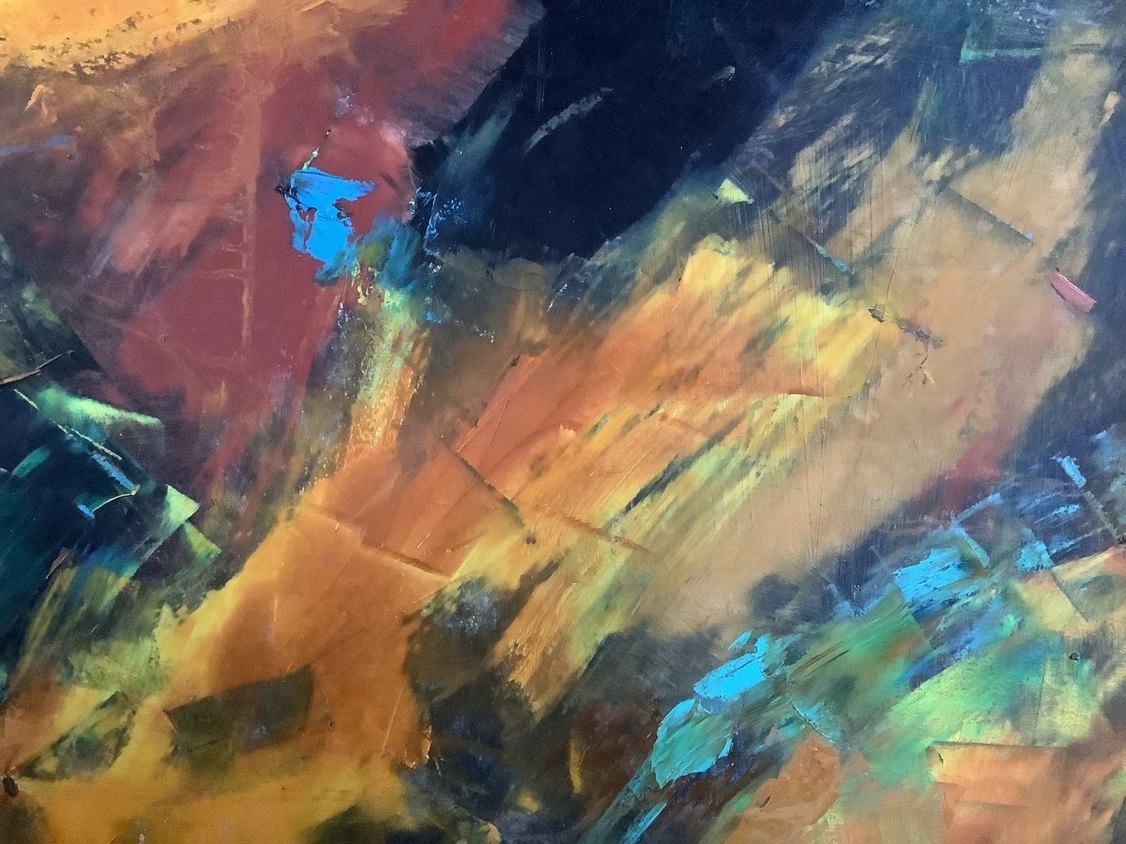 Natural Forces. Large Abstract Painting By Peter Rossiter photo Art