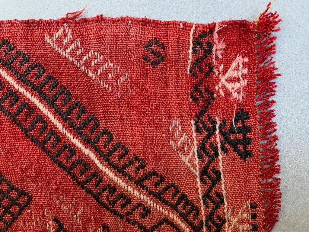 Vintage Turkish Mini Kilim 93x46 Cm Wool Small Kelim Runner, Shabby Chic photo vinterior