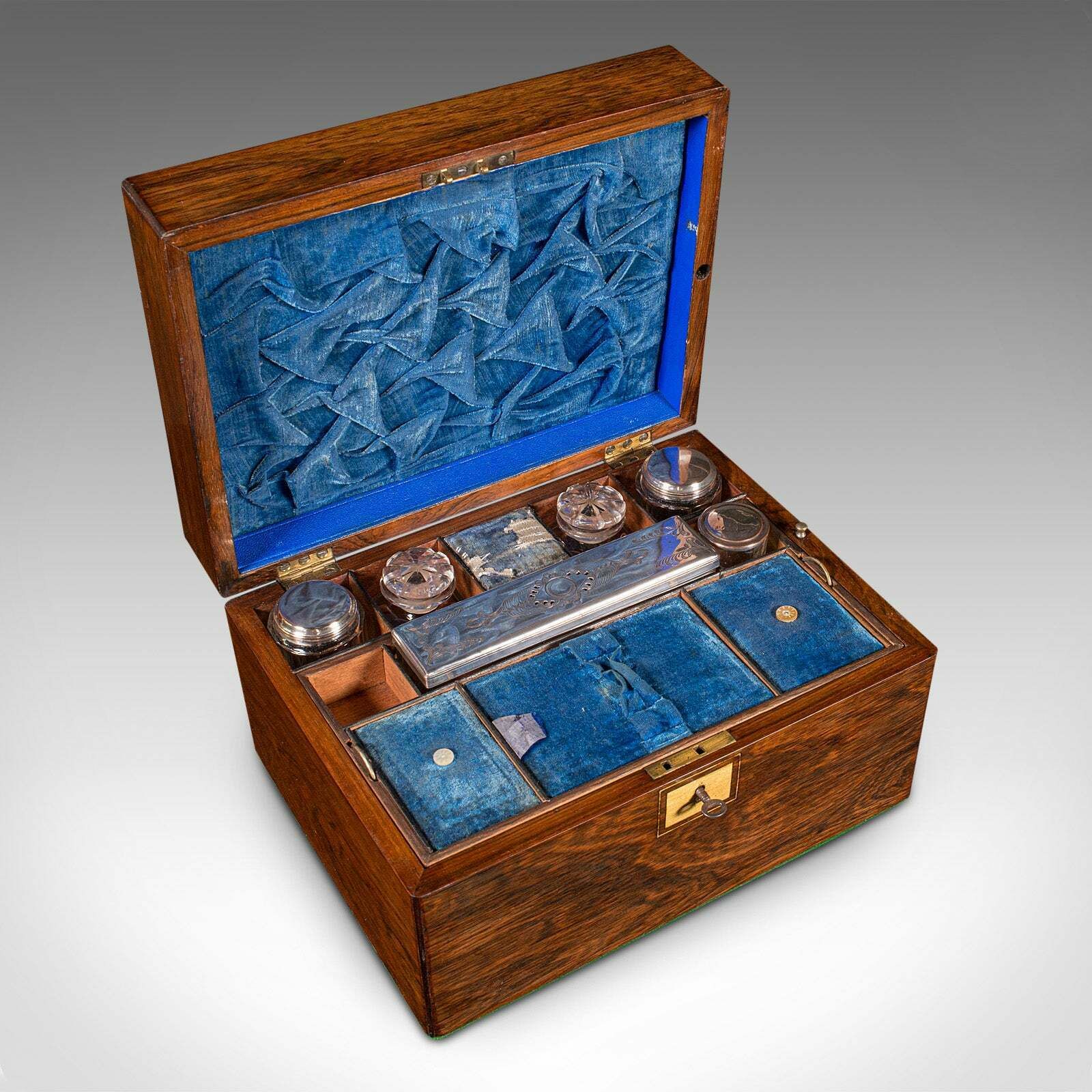 Antique Vanity Case, English, Travelling Dressing Table Box, Regency, Circa 1820 photo buy